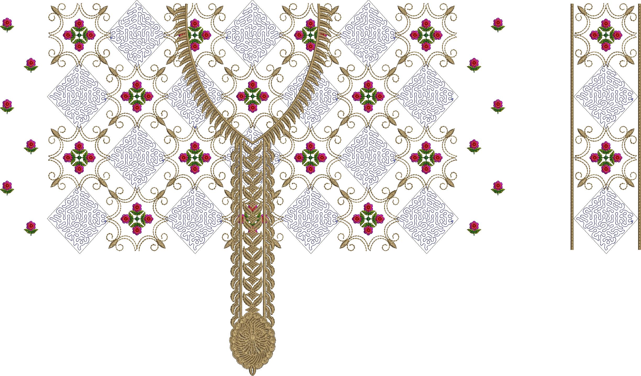 Pakistani Embroidery Designs Dress For Salwar Kameez (69)